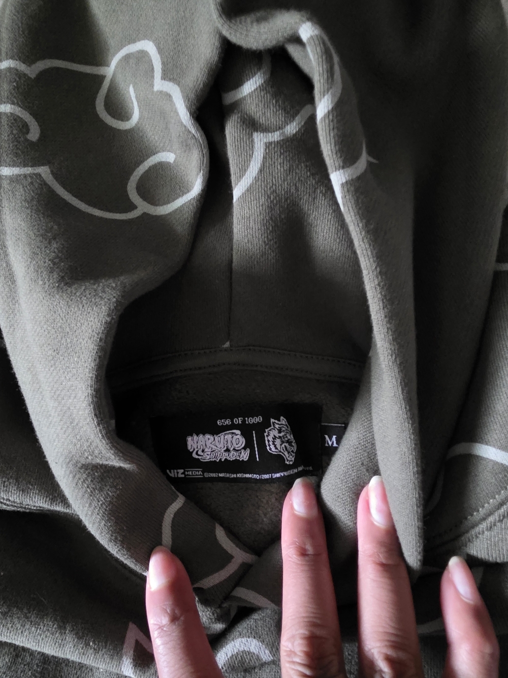 NWT Darc Sport Naruto Olive Green Akatsuki Hoodie Medium - Picture 2 of 3